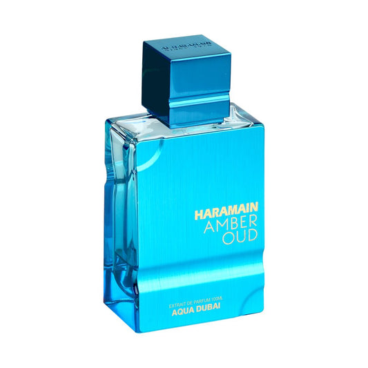 Perfume Al Haramain Amber Oud Aqua Dubai Extrait de Parfum 100 ml frasco azul
