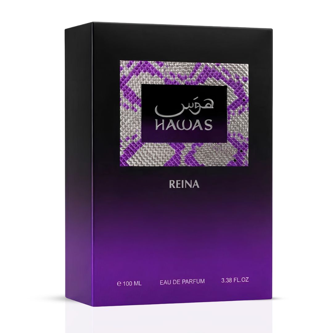 Rasasi Hawas Reina EDP 100 ml, perfume dulce gourmand femenino