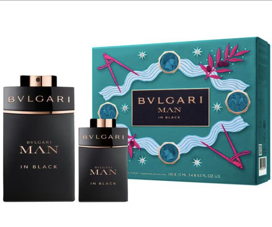 Set  Bvlgari Man In Black 100Ml Edp + 15Ml Edp