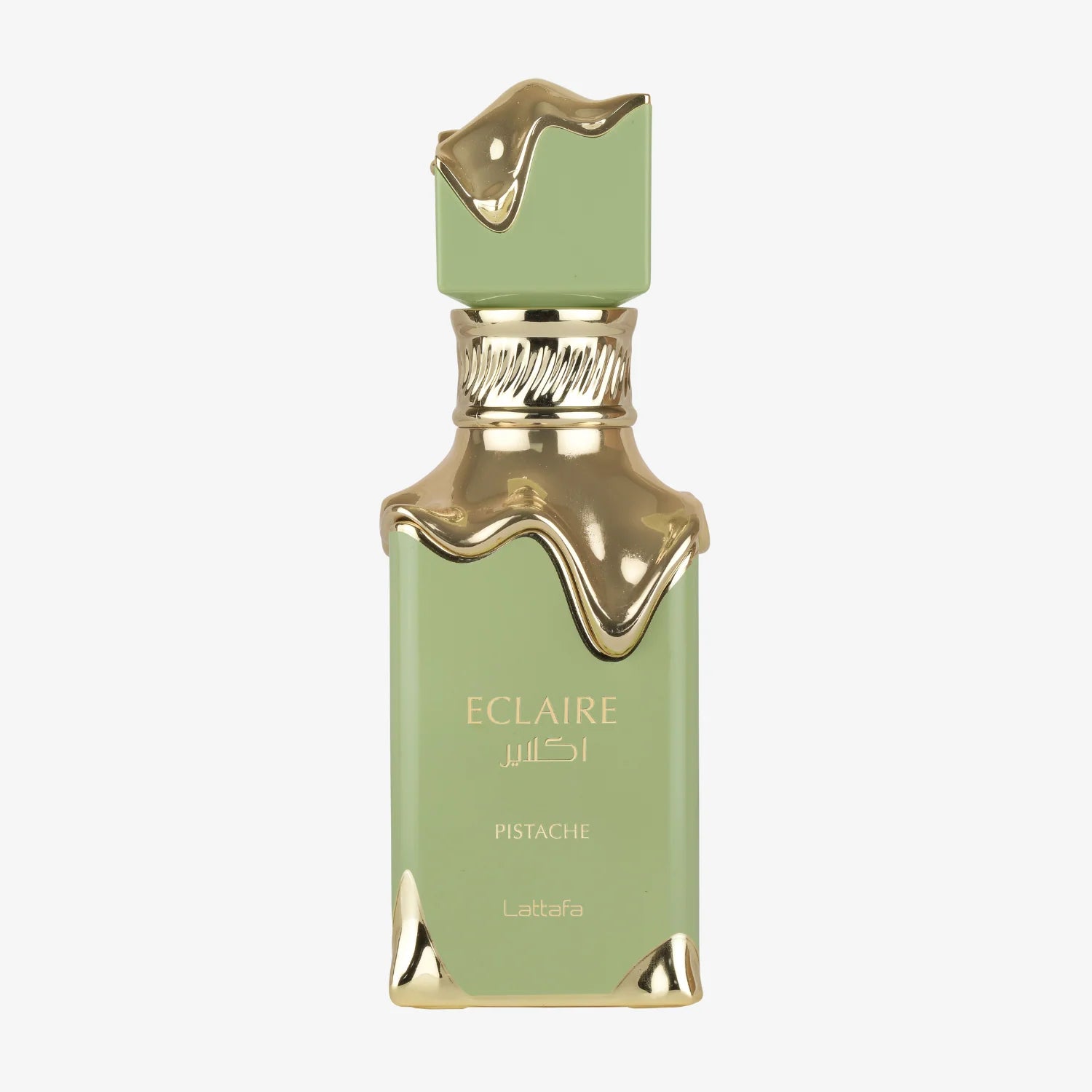 Lattafa Eclaire Pistache 100ml frasco de perfume vista frontal