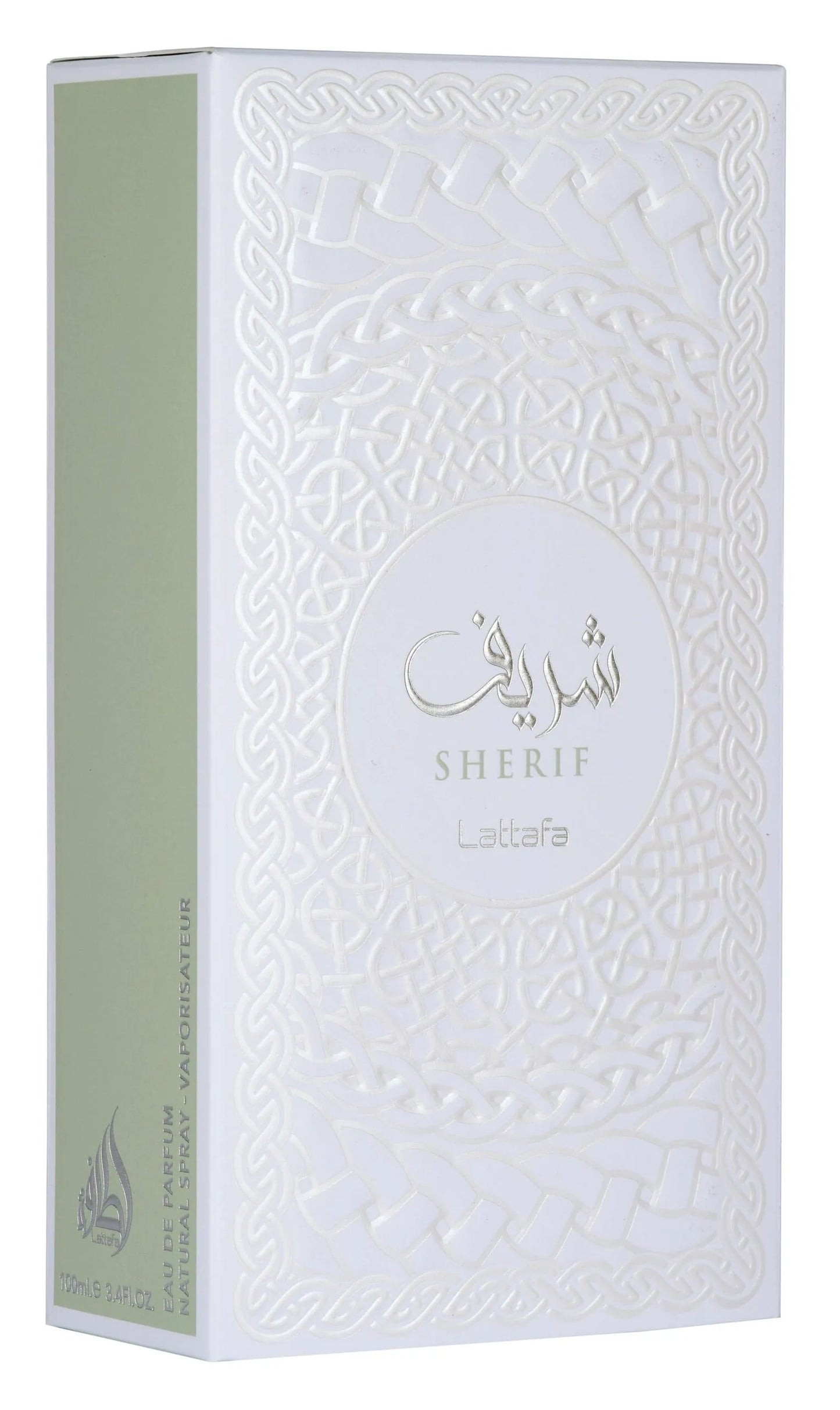 Sherif Lattafa frasco de perfume vista frontal