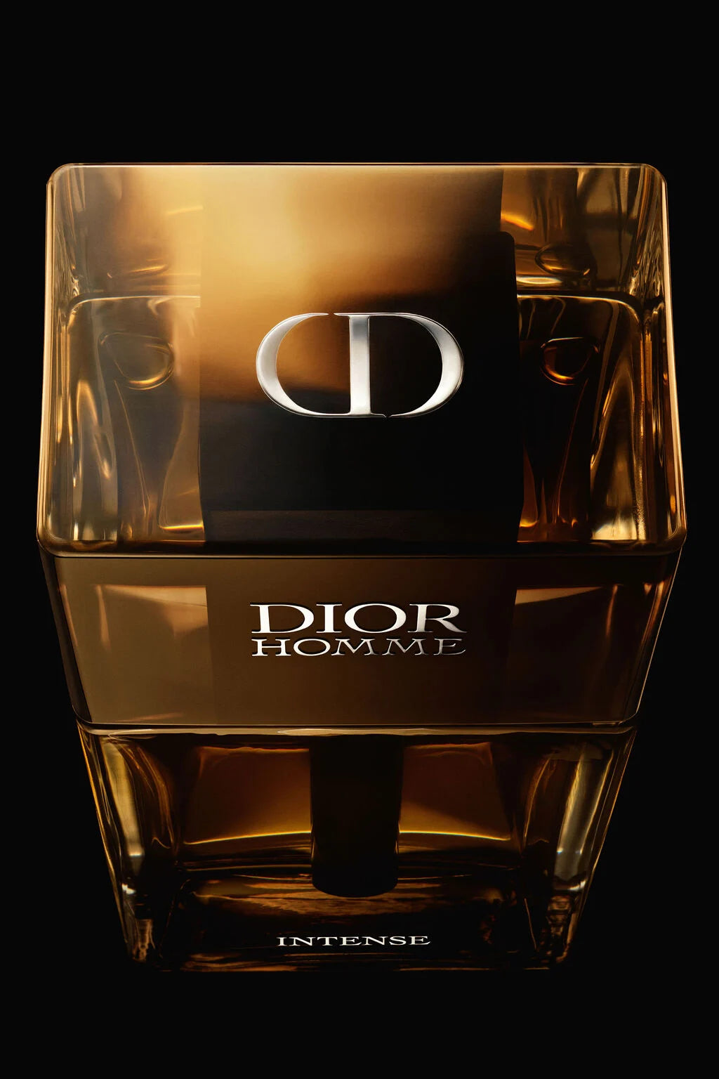 Dior Homme Intense frasco de perfume masculino vista frontal