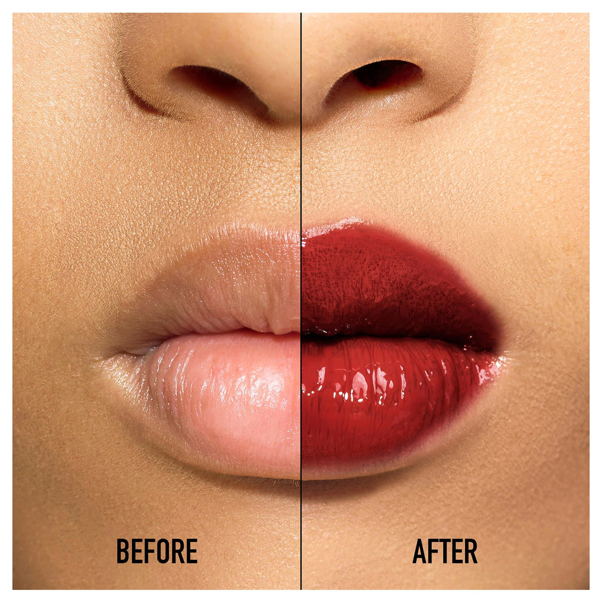 Efecto volumen y color del Dior Lip Maximizer 028 Dior 8 Intense